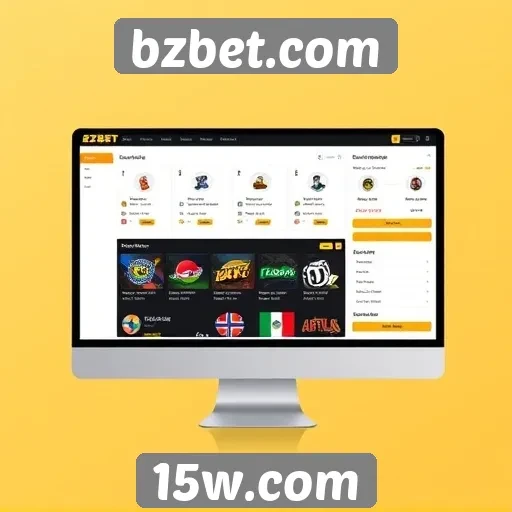 Interface do usuário do site bzbet.com em foco